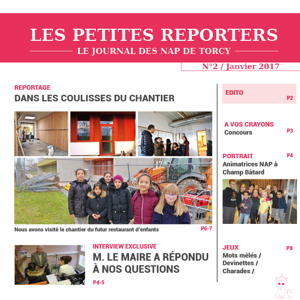 Les Petites reporters, Journal des NAP n°2 - janvier 2017