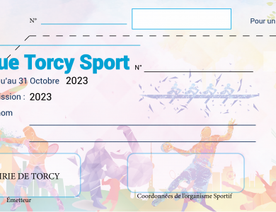 Mairie de Torcy - Distribution du Chèque Torcy Sport 2023 aux petits Torcéens