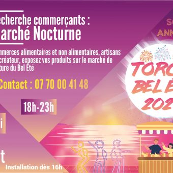 Ville de Torcy 71 - Marché Nocturne du Bel Été – Recherche de commerçants