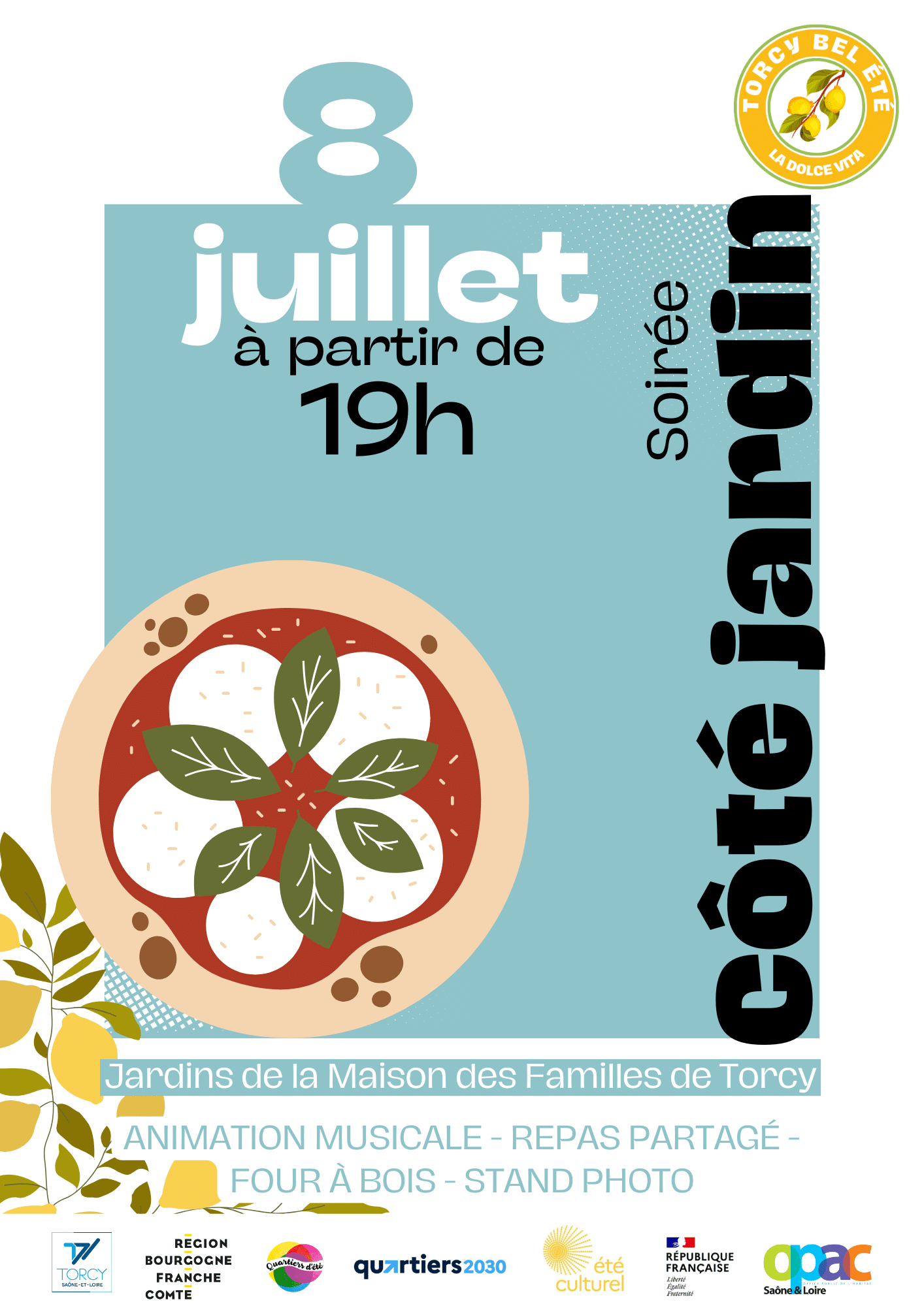 soirée côté jardin